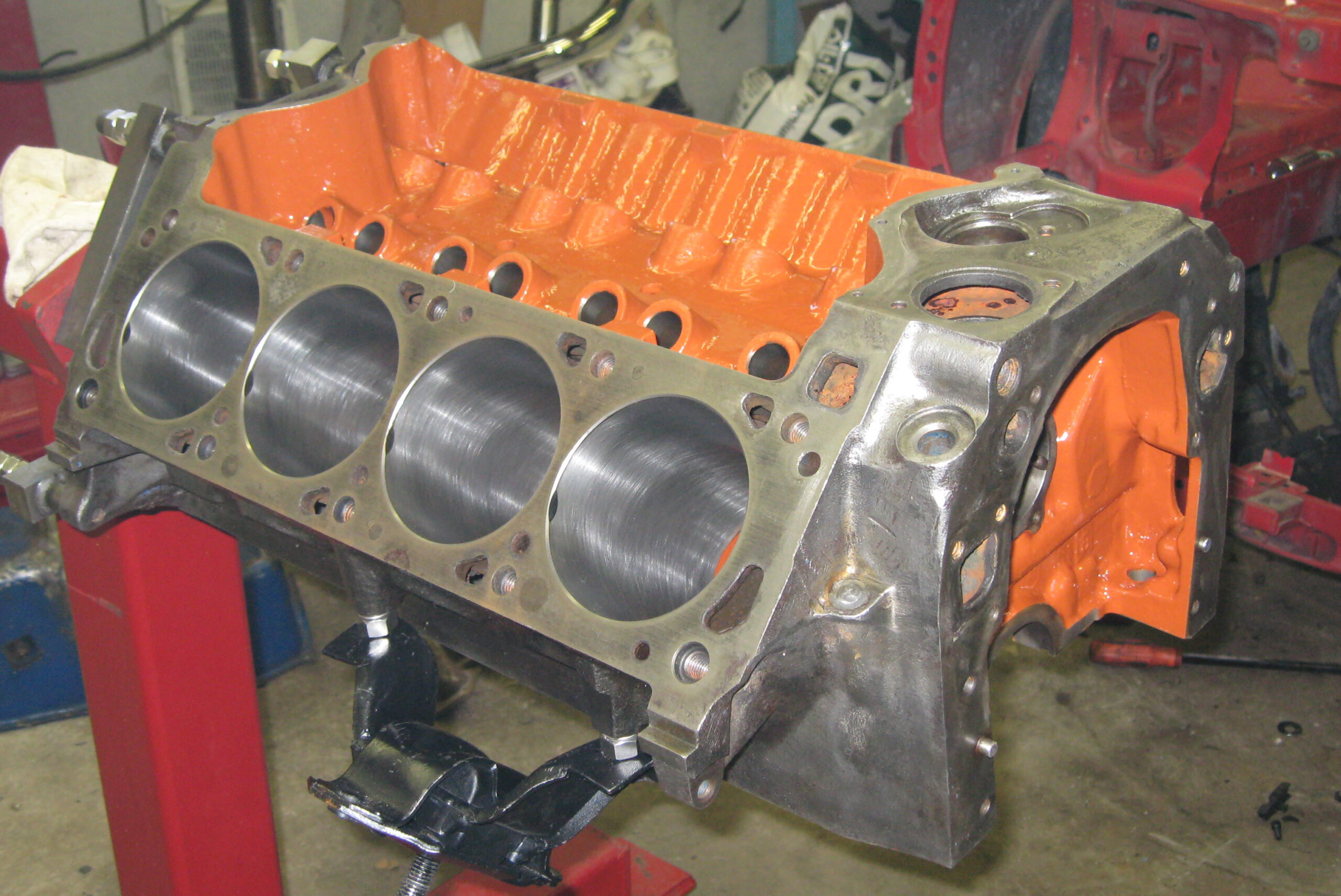 Engine block sleeving process with precision cylinder sleeve installation at diesel machine shop in Miami